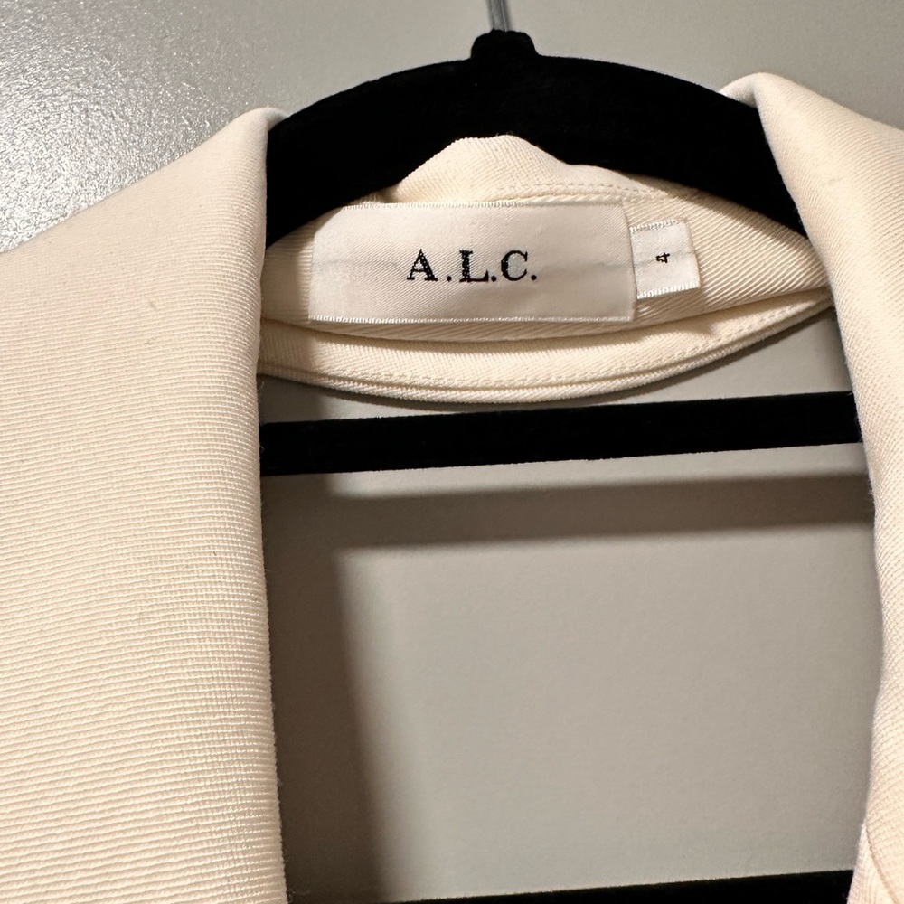 Elegant White Blazer Dress A.L.C. Mira Cutout Blazer Mini Dress I - Picture 7 of 7
